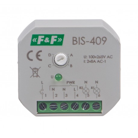 Czterofunkcyjny przekaźnik bistabilny BIS-409
