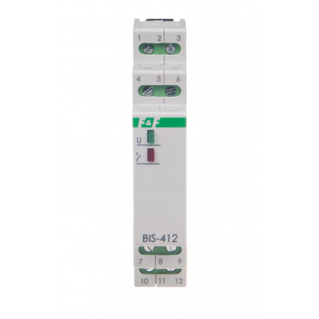 grupowy (hotelowy) przekaźnik bistabilny BIS-412-LED- 24 V do świetlówek LED