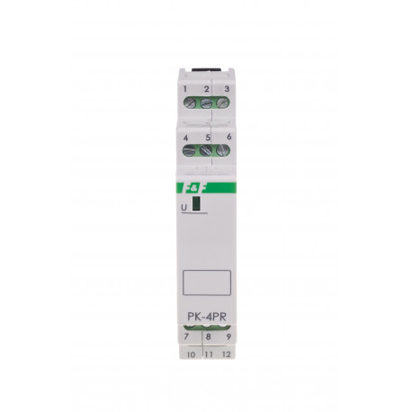 Przekaźnik elektromagnetyczny PK-4PR 24 V do montażu na szynie