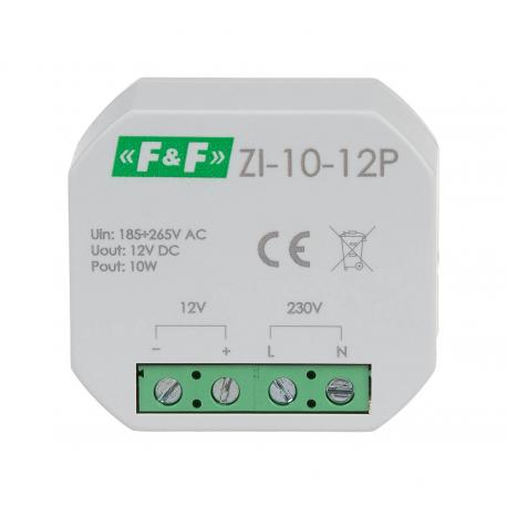 Zasilacz impulsowy ZI 10-12P do montażu w puszce podtynkowej